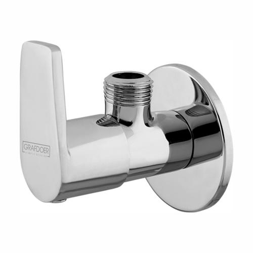 Angle Cock with Wall Flange Chrome